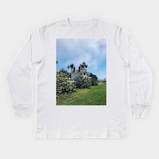 Vintage Lighthouse at Point Fermin, San Pedro, CA Kids Long Sleeve T-Shirt